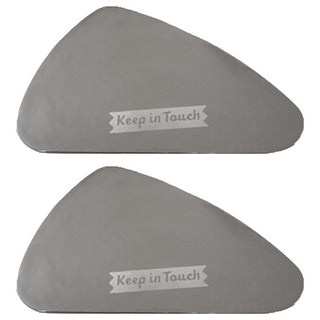 [純素美妝] Keepin Touch 迷你鵝卵石不鏽鋼刮棒, 混合顏色, 2個