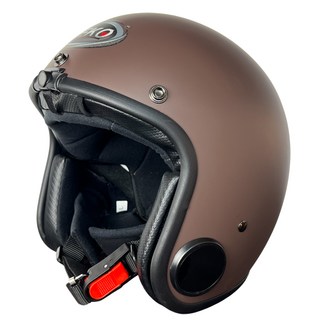 VEKO 第八代單行車紀錄功能 隱藏式 FHD 極廣角行車紀錄安全帽 RVX-C1 雅光深咖啡 L