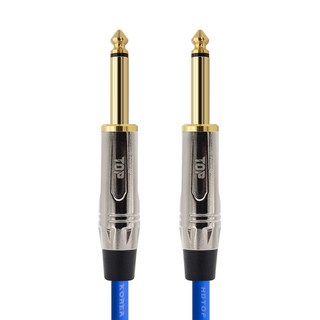 HDtop 金屬 5.5 單聲道音源線 7m, 藍色, 1個, HT-TP3774