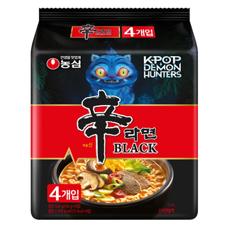 NONGSHIM 農心 頂級辛拉麵 BLACK, 4包