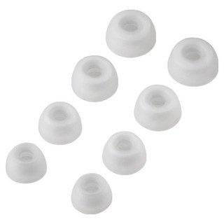 audio-technica 鐵三角 交換用耳塞 原廠保固 S, 透明白, 1組, ER-TW1