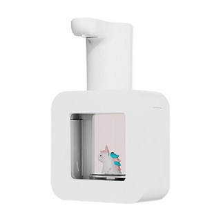 全自動泡沫感應器洗手機 附置物架牆貼, 白色獨角獸, 1個