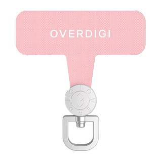 OVERDIGI 360旋轉掛繩墊片 - 420D尼龍布複合材質 堅韌耐用, 淺粉色, 1個