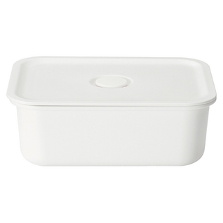 MUJI 無印良品 聚丙烯密閉式便當盒 長方形 325ml, 白色, 1組