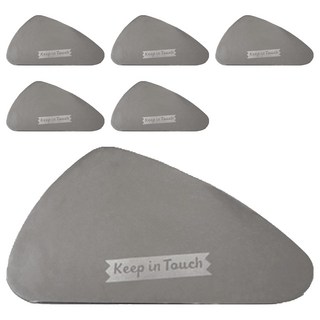 [純素美妝] Keepin Touch 迷你鵝卵石不鏽鋼刮棒, 混合顏色, 6個