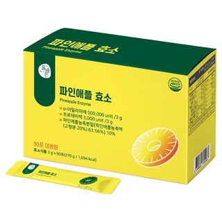 올바른건강식품 파인애플 효소 브로멜라인, 90회분, 1개