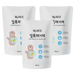 MyBEE 孩童衣物去污噴霧補充包, 300ml, 3包