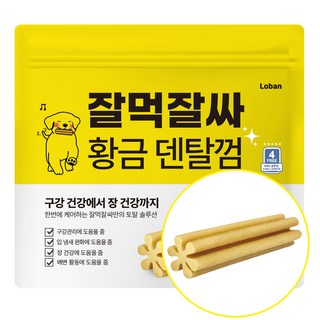잘먹잘싸 강아지 황금 덴탈껌, 황태맛, 300g, 1개