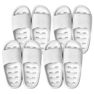 寢室安居 EVA厚底排水拖鞋, 白色, 4雙