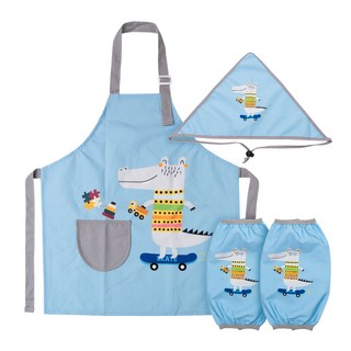 투코비 어린이 방수 앞치마 세트, 보드탄악어