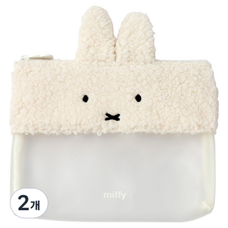 STUDIO EIGHT Miffy 毛絨收納包, 白色, 2個