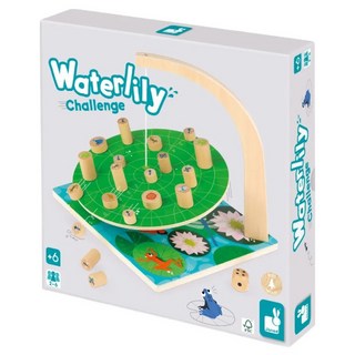 Janod趣味桌遊 搖擺荷葉 Set 所有年齡層適用 鍛鍊手眼協調 增進互動, 1組