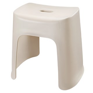 SHIMOYAMA 家用PP塑膠小凳子高凳 37 x 29 x 35cm, 米白色, 1個