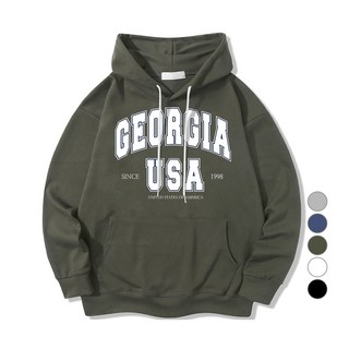 ILLUSO 男女通用 GEORGIA USA 柔軟特殊雙面布料連帽T恤