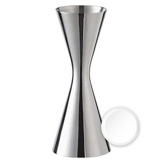 KALDIN 雙面家用調酒雞尾酒量酒器 30/60ml + 泡泡清潔劑套組, 1套, 銀色基本款