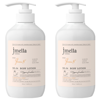 jmella 法式漫舞香水身體乳液 No.04 Queen5 持久保濕 使用感舒適自然, 500ml, 2瓶