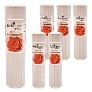 Enchanteur 艾詩 香氛爽身粉 玫瑰覆盆子 橘色, 200g, 6瓶