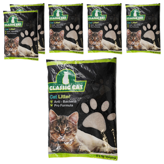 易堆經典系列粗球砂貓砂 5L 抗菌配方, 無香味, 6袋