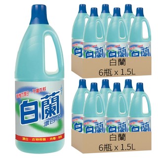 白蘭 漂白水, 1.5L, 12瓶
