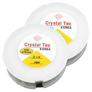 東大門鈕扣王 Crystal Tec PU繩 1.0mm x 50m, 透明色, 2捲