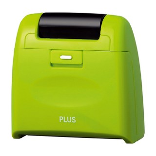 PLUS 普樂士 個人資料保護章 Roller Kes'pon WIDE 滾動式 可替換卡匣, 黑色, 1個