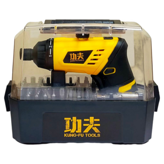 功夫 充電起子機 3.6V 盒裝版,多功能變形設計，內建LED照明燈，居家修繕好幫手, 1組