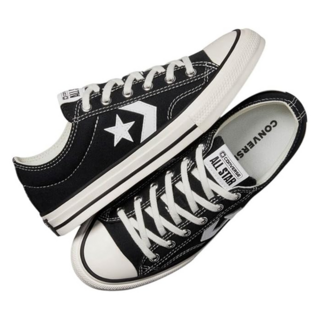 Converse Star Player 76 低筒帆布鞋 星箭標誌 經典百搭休閒鞋款, 28cm, 黑色