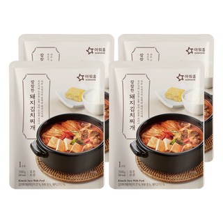 OURHOME 豬肉泡菜湯 300g (1人份) - 精選道地老泡菜，濃郁豬骨, 4包