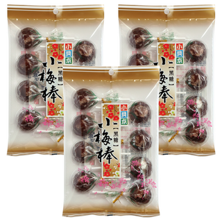 小貝京 黑糖小梅棒, 112g, 3袋