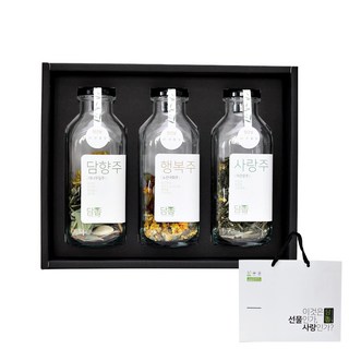 釀酒材料瓶禮盒 1號 竹葉+菊花+夜關門, 1組