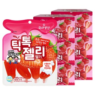 틱톡젤리 딸기 4개입, 160g, 48개
