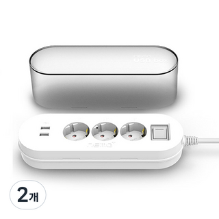 NEMOTAP Nemo Plus Box 3孔USB延長線 SY-NA3, 1.5m, 單一顏色, 2個