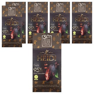 HEIDI 赫蒂 95%黑巧克力 濃郁香醇, 50g, 6盒