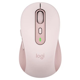 logitech 羅技 多工靜音無線滑鼠 大手版, M750 L, 粉色