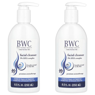 BWC 3%AHA複合物潔面乳, 2個, 250ml