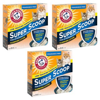 ARM&HAMMER 超凝結貓砂 無香味 99%低粉塵 超強凝結力 易於清潔, 9.07kg, 3盒