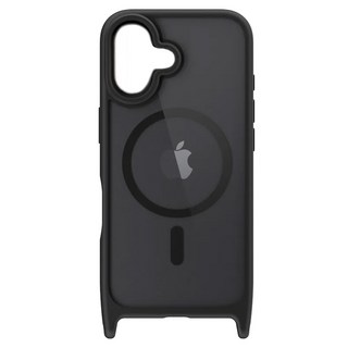 MAGEASY Roam M 城市漫遊超軍規防摔掛繩手機殼, iPhone 16 Plus, 黑色