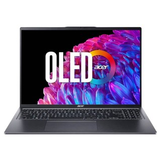 acer 宏碁 Swift Go 筆記型電腦 16" 3.2K OLED 120Hz/Ultra 7 155H/Intel Arc, 灰色, 512GB, 16GB, WIN11 Home, SFG16-72-710T