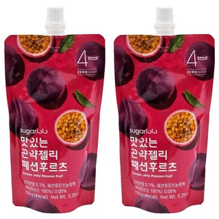 sugarlolo 蒟蒻果凍飲 百香果口味, 150g, 2包