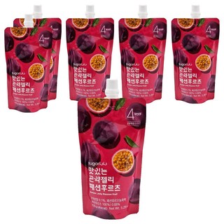 sugarlolo 蒟蒻果凍飲 百香果口味, 150g, 6包