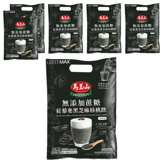 馬玉山 無添加蔗糖紅藜麥黑芝麻核桃飲 高鈣高纖 健康沖泡飲品, 360g, 6袋
