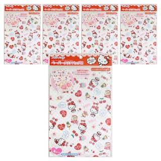 Hello Kitty 凱蒂貓 紙製包裝袋 M 4入 尺寸約W160 x H230mm, 5包