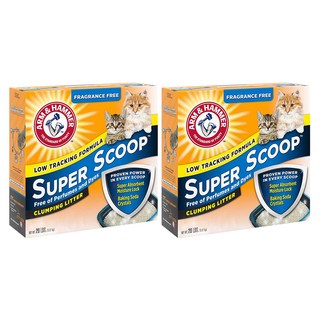 ARM&HAMMER 超凝結貓砂 無香味 99%低粉塵 超強凝結力 易於清潔, 9.07kg, 2盒