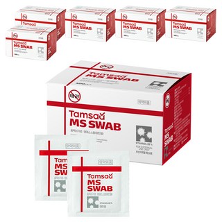 탐사 소독용 알콜 스왑 에탄올, 100개입, 6개