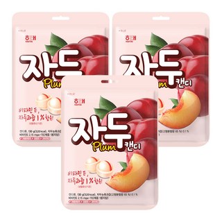해태제과 자두 캔디, 130g, 3개