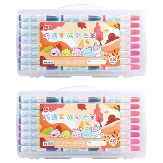 SKB 文明 巧遇家族彩色筆, 48色, 2盒
