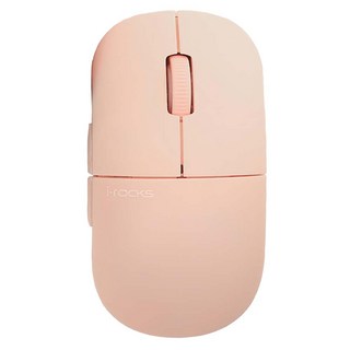 irocks 艾芮克 M23R 無線靜音滑鼠 106 x 57 x 33.5mm 60g, IRM23R-PPK, 粉色