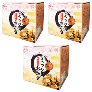 TRYGOODZ 翠菓子 綜合米果禮盒 酥脆口感 獨立小包裝, 600g, 3盒