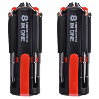 八合一帶燈起子 2組 家用維修工具