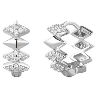 ANIAHAIE 女款多重閃耀925純銀圈式耳環 2件組 E061-09H + 購物袋